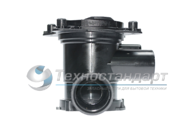 Корпус фильтра помпы Bosch, код 145338, 144511, 144971, 145755, 2й вывод для патрубка под защелку