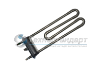 Тэн 2000W/2022W, прямой, с отверстием под датчик, L=200-210 мм, l=17 мм, резинка с "юбкой",  Irca, для Bosch Maxx, замена 267512, 643463