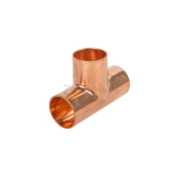 Тройник медный для кондиционеров 3 x 1 1/8"
